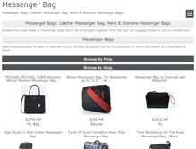 Tablet Screenshot of messengerbag.co.uk